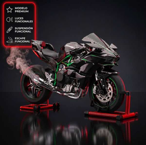 1:9 Kawasaki H2R Premium - Con Humo