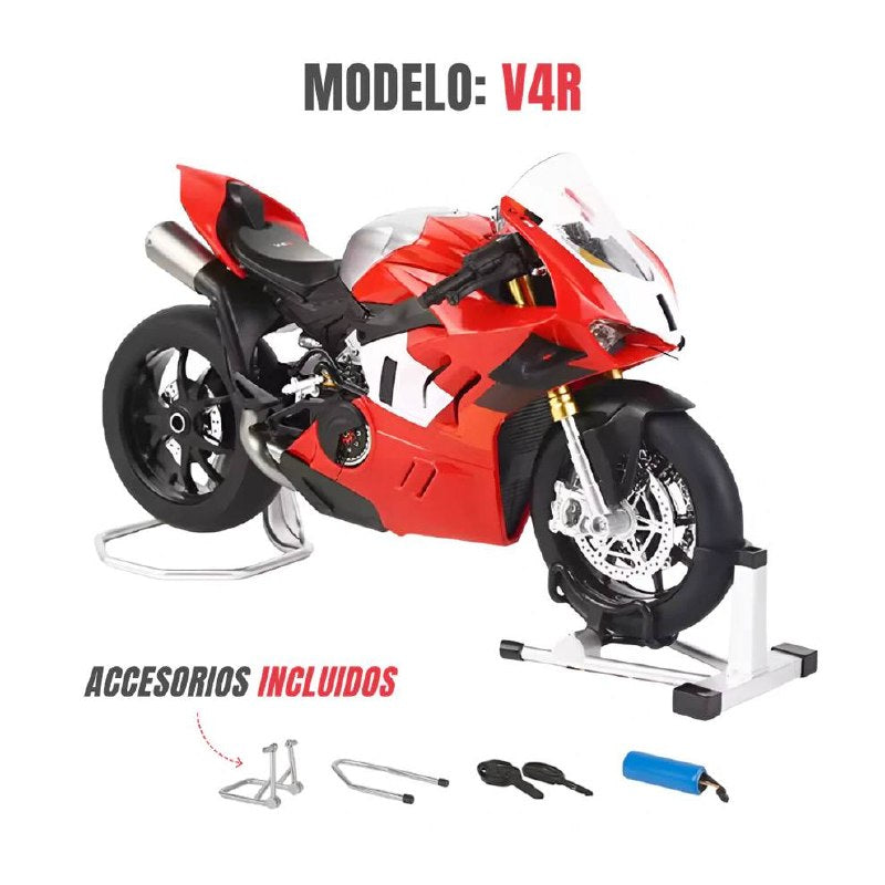 1:9 Ducati V4R Premium - Con luz