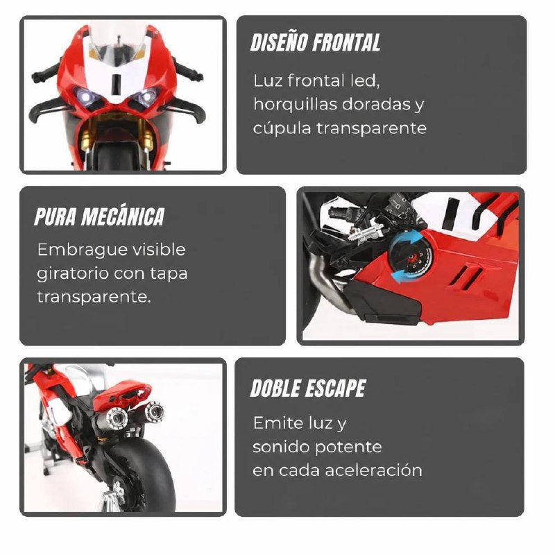 1:9 Ducati V4R Premium - Con luz