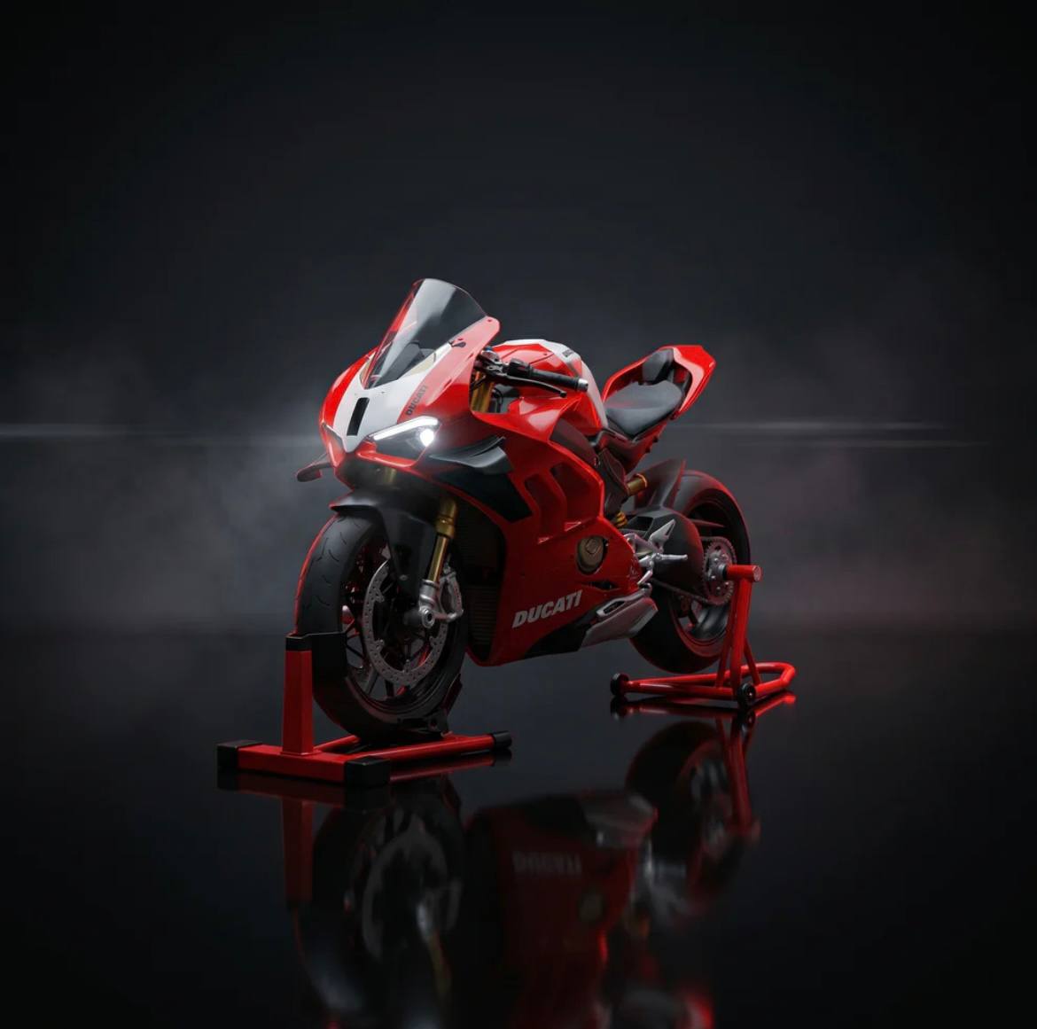 1:9 Ducati V4R Premium - Con luz